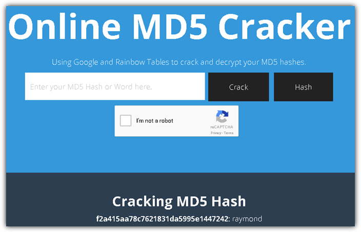 md5 hash cracker